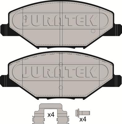 Juratek JCP8249 - Тормозные колодки, дисковые, комплект www.autospares.lv