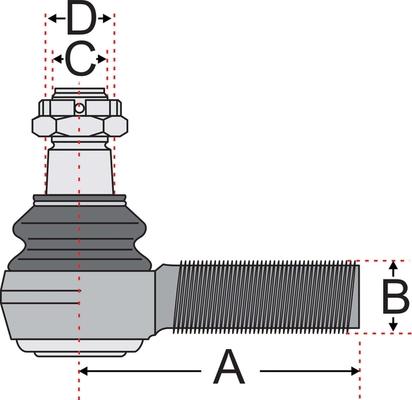 Juratek JSS2004A - Tie Rod End www.autospares.lv