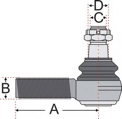 Juratek JSS2118 - Tie Rod End www.autospares.lv