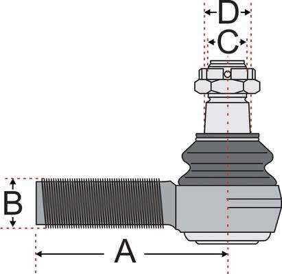 Juratek JSS2131A - Tie Rod End www.autospares.lv