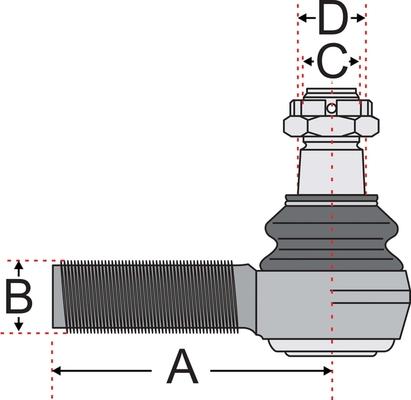 Juratek JSS2126A - Tie Rod End www.autospares.lv