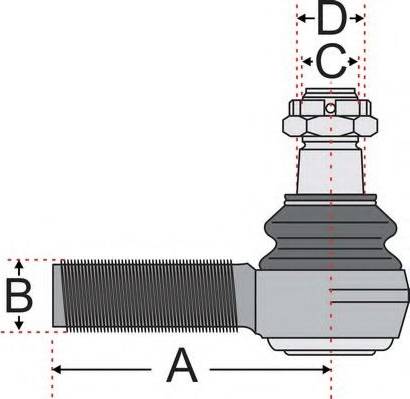 Juratek JSS2126 - Stūres šķērsstiepņa uzgalis www.autospares.lv