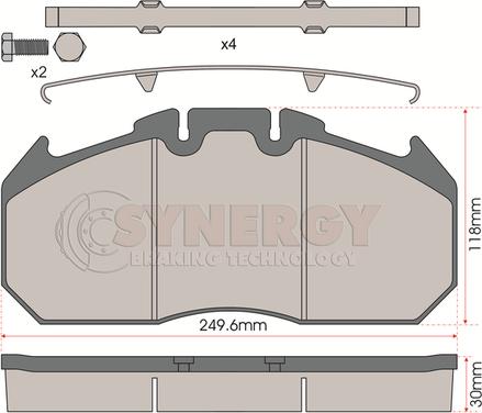 BOSCH 9 000 075 444 - Bremžu uzliku kompl., Disku bremzes www.autospares.lv