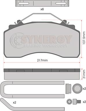 Klaxcar France 26221z - Bremžu uzliku kompl., Disku bremzes www.autospares.lv