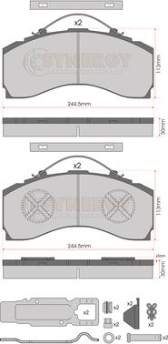 Juratek SYN3104K - Brake Pad Set, disc brake www.autospares.lv