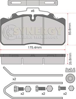 Juratek SYN2279K - Brake Pad Set, disc brake www.autospares.lv