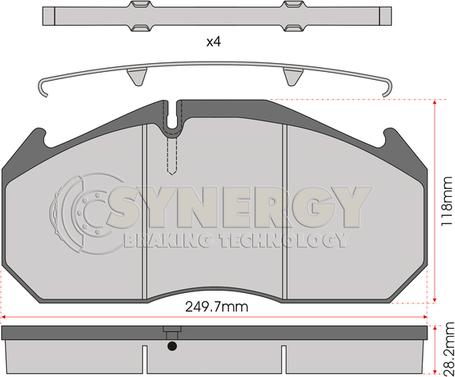 Juratek SYN2760 - Bremžu uzliku kompl., Disku bremzes www.autospares.lv