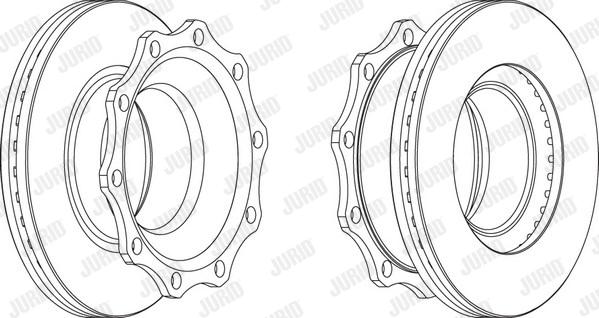 Jurid 569000J - Bremžu diski www.autospares.lv