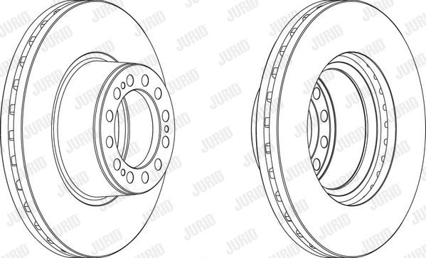 Jurid 569001J - Bremžu diski www.autospares.lv