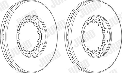 Jurid 569198J - Bremžu diski www.autospares.lv