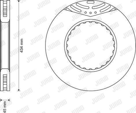 Jurid 569149J - Bremžu diski www.autospares.lv