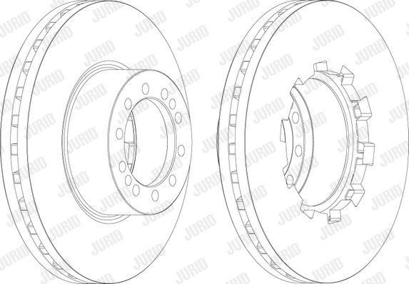 Jurid 569156J - Bremžu diski www.autospares.lv