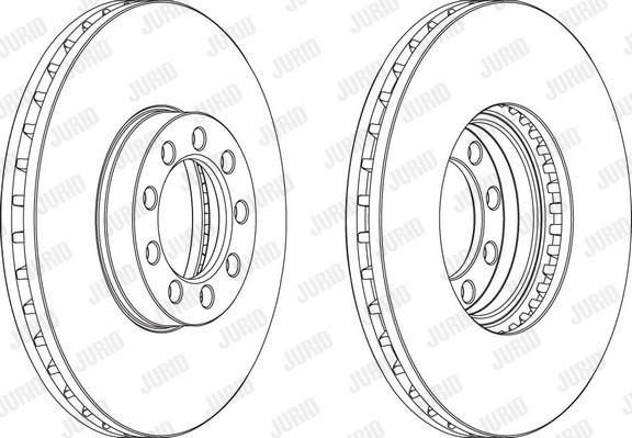 Jurid 569153J - Bremžu diski www.autospares.lv