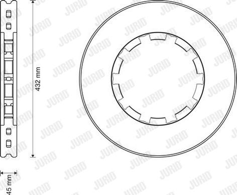 Jurid 569157J - Bremžu diski www.autospares.lv