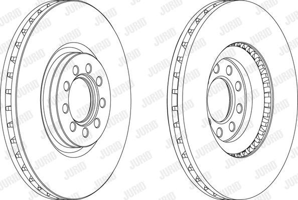 Jurid 569164JC-1 - Bremžu diski www.autospares.lv