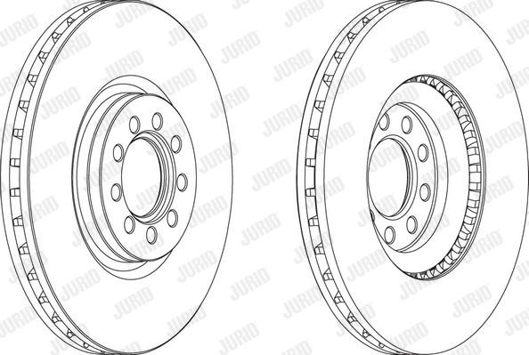 Jurid 569164J - Bremžu diski www.autospares.lv