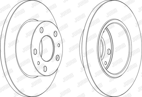 Jurid 569105J-1 - Bremžu diski www.autospares.lv