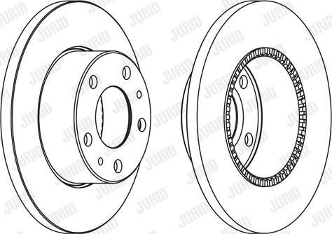 Jurid 569106J-1 - Bremžu diski www.autospares.lv