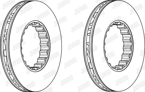 Jurid 569176J - Bremžu diski www.autospares.lv