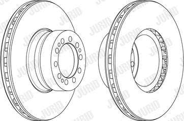 Jurid 569258J - Bremžu diski www.autospares.lv