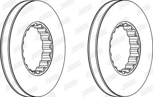 Jurid 569215J - Bremžu diski www.autospares.lv