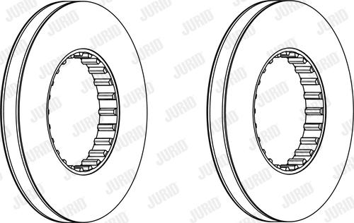 Jurid 569213J - Bremžu diski www.autospares.lv