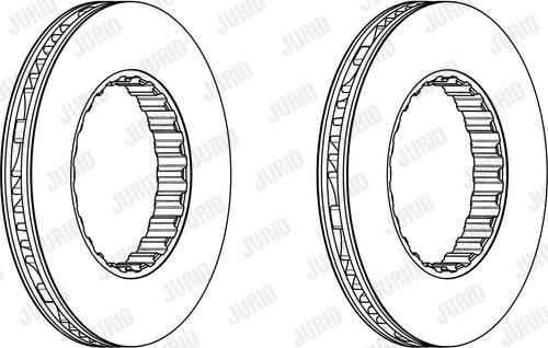 Jurid 569212J - Bremžu diski www.autospares.lv