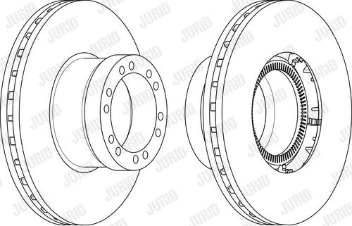 Jurid 569237J - Bremžu diski www.autospares.lv