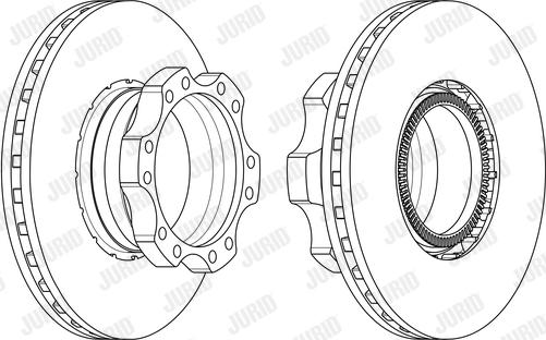 Jurid 569229J - Bremžu diski www.autospares.lv