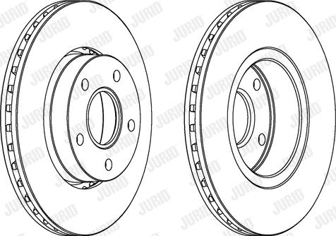 Jurid 561949J - Bremžu diski www.autospares.lv