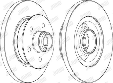 Jurid 561437J - Bremžu diski www.autospares.lv