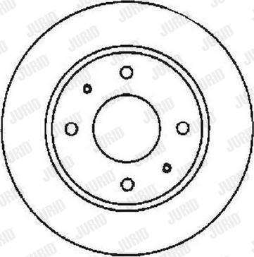 Jurid 561592J - Bremžu diski www.autospares.lv