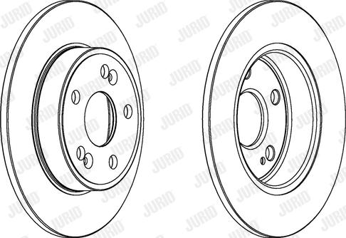 Jurid 561597J-1 - Тормозной диск www.autospares.lv