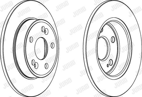 Jurid 561597J - Тормозной диск www.autospares.lv