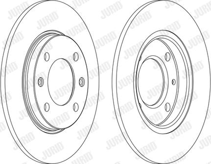 Jurid 561555J - Тормозной диск www.autospares.lv