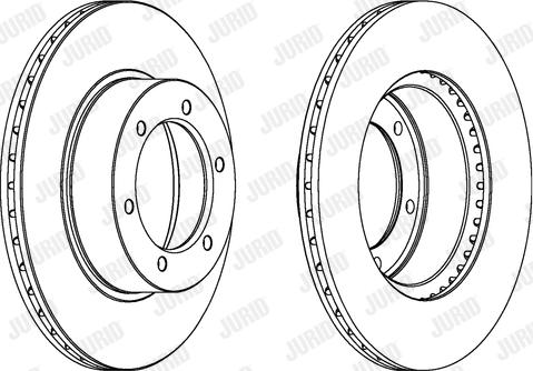 Jurid 561502J - Bremžu diski www.autospares.lv