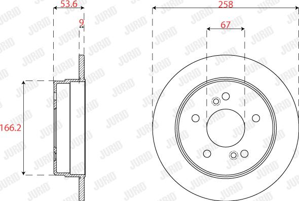 Jurid 561698JC - Bremžu diski autospares.lv