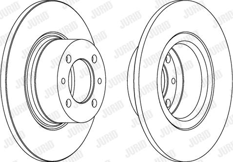 Jurid 561074J - Bremžu diski www.autospares.lv