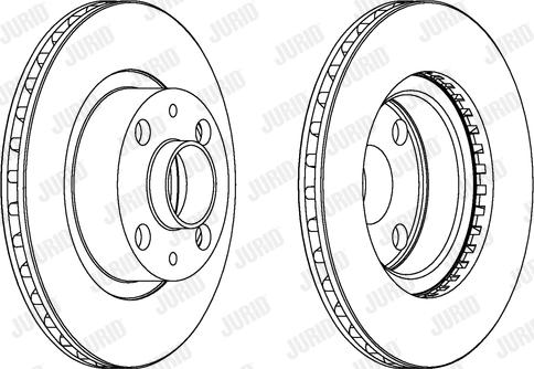 Jurid 561183J - Bremžu diski www.autospares.lv