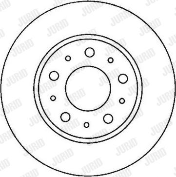 Jurid 561866J - Bremžu diski www.autospares.lv