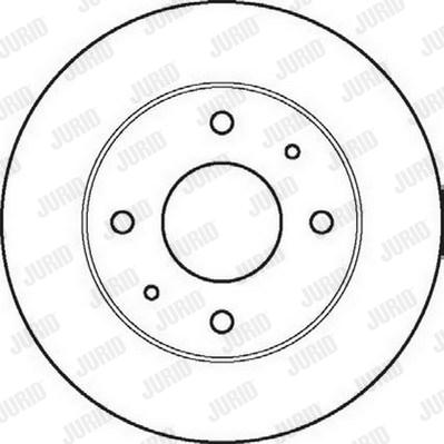 Jurid 561861J - Brake Disc www.autospares.lv