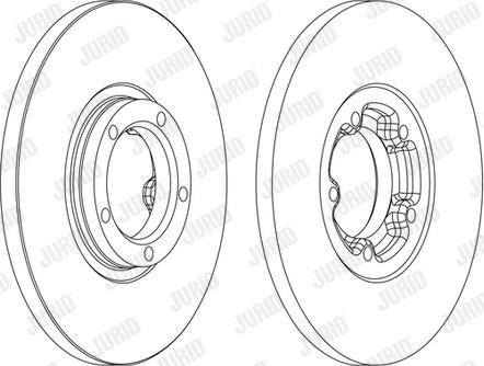 Jurid 561378J-1 - Bremžu diski www.autospares.lv