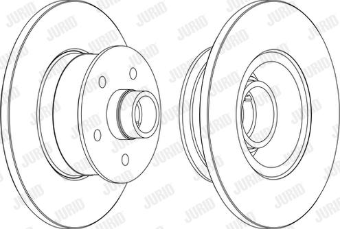 Jurid 561252JC - Bremžu diski www.autospares.lv