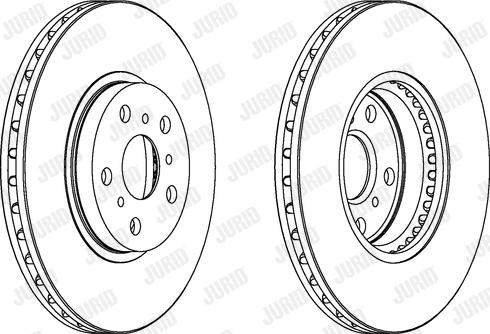 Jurid 561744J - Bremžu diski www.autospares.lv