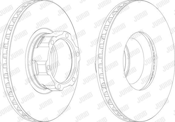 Jurid 561754J - Bremžu diski www.autospares.lv