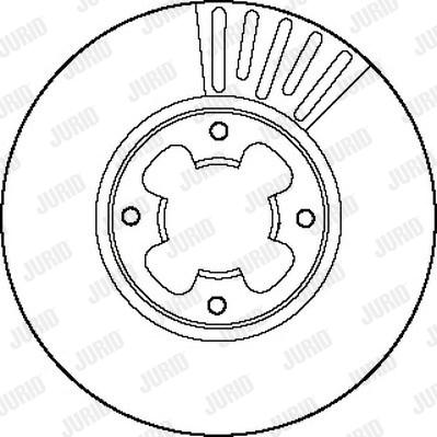 Jurid 561737J - Bremžu diski www.autospares.lv