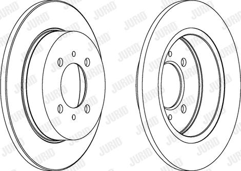 Jurid 561726J-1 - Bremžu diski www.autospares.lv