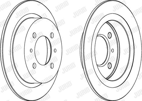 Jurid 561728J - Bremžu diski www.autospares.lv