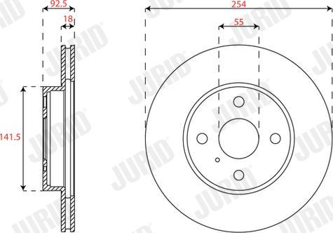 Jurid 563496J - Bremžu diski www.autospares.lv