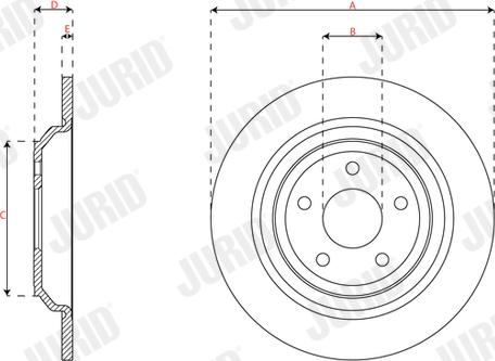 Jurid 563450JC - Bremžu diski www.autospares.lv